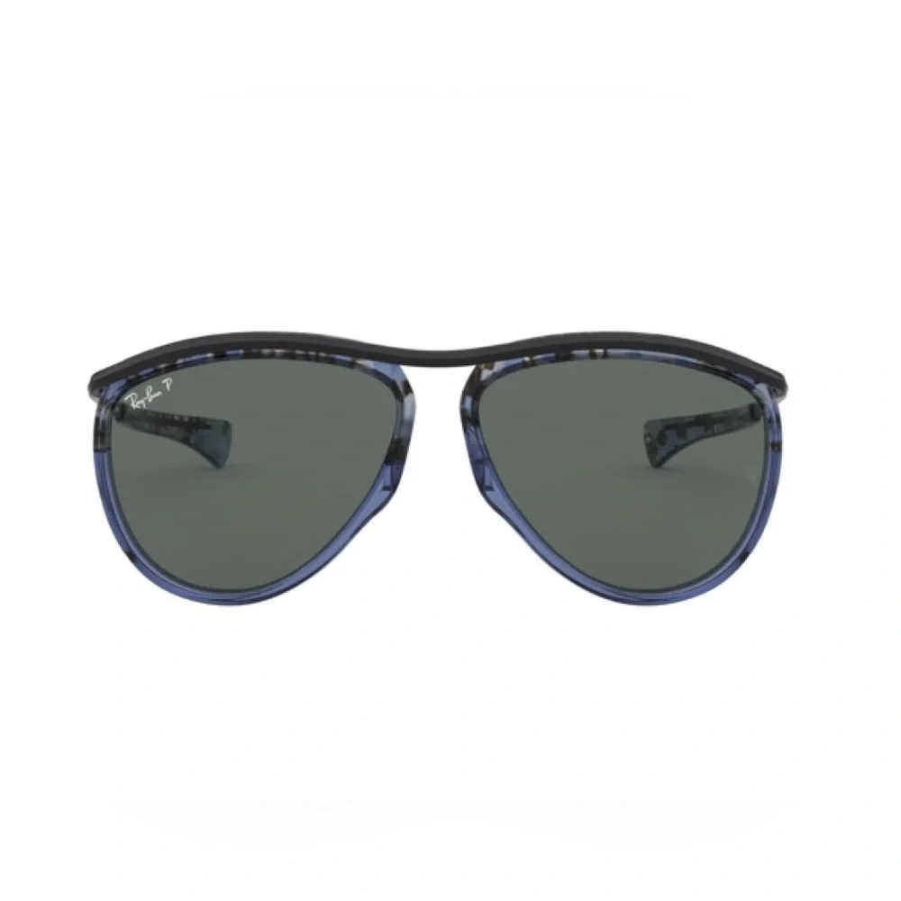 New Olympian Polarized Ray Ban Aviator RB 2219 (128802) Sunglasses 👩‍✈️ 💙